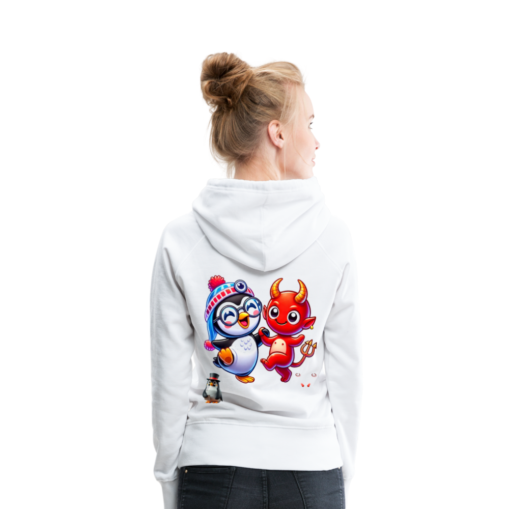 Women Hoodie Dancing with Devil - Weiß