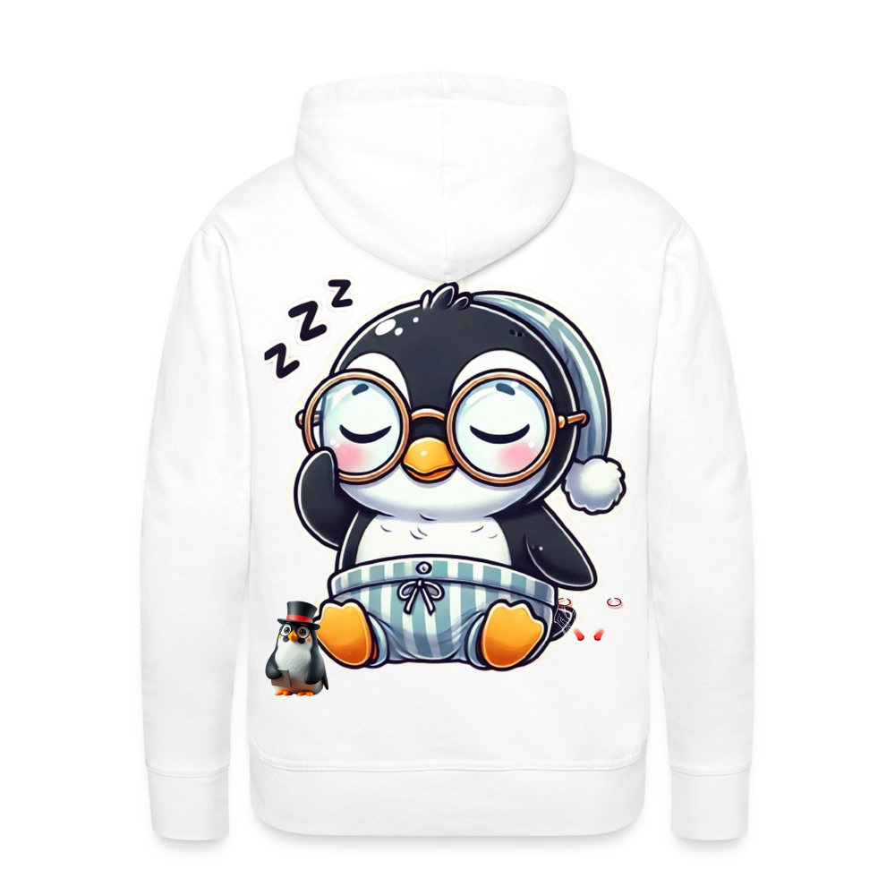 Men Hoodie Sleepy KasPenguin - Weiß