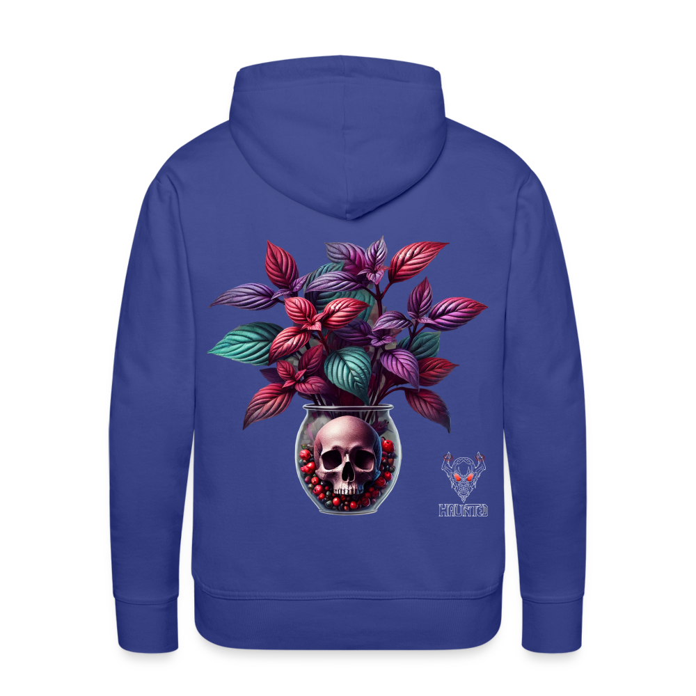 Men Hoodie Skull Bloom Vase - Königsblau