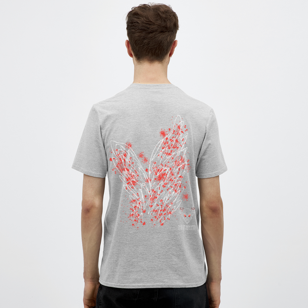 Men T-Shirt Red Wings - Grau meliert