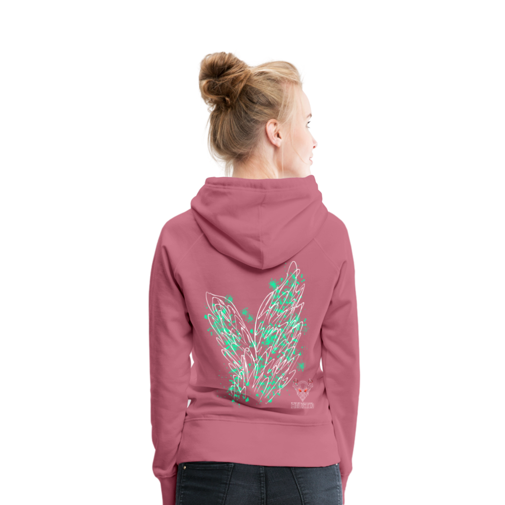 Women Hoodie Turquoise Wings - Malve