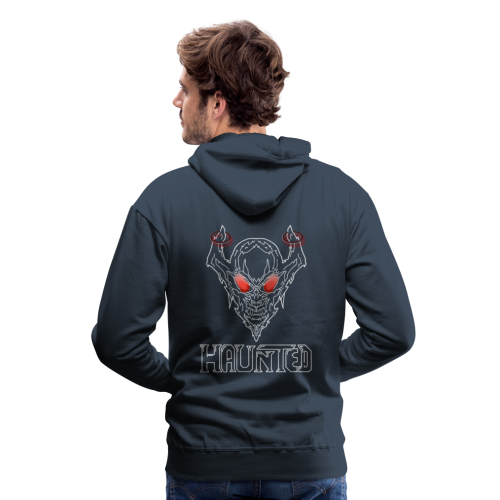 Men Hoodie Deamon White - Navy