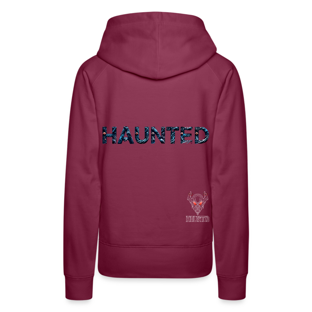 Women Hoodie Abyssal Coral Glow - Bordeaux