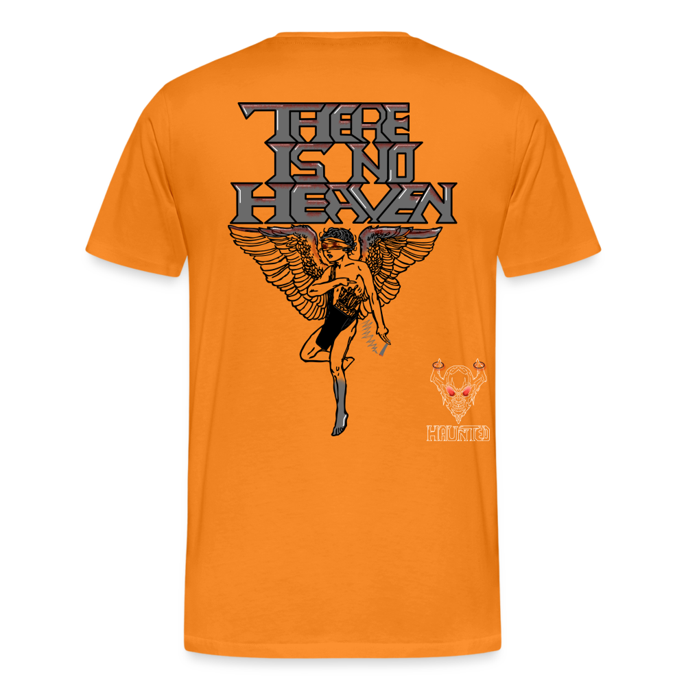 Men T-Shirt There Is No Heaven bloody - Orange