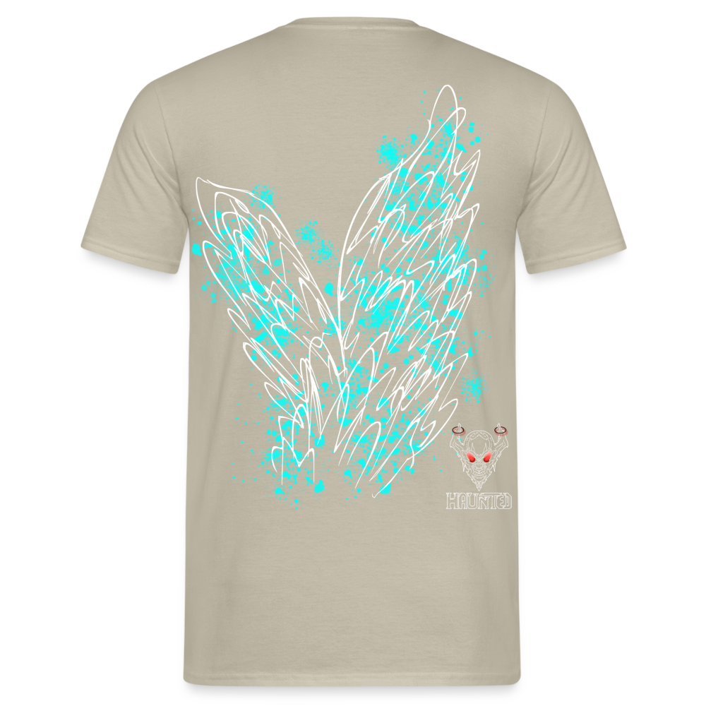 Men T-Shirt Aqua Wings - Sandbeige