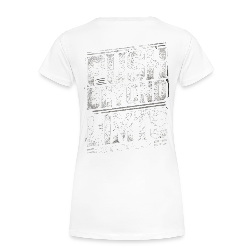Women T-Shirt Push Beyond Limits - Weiß
