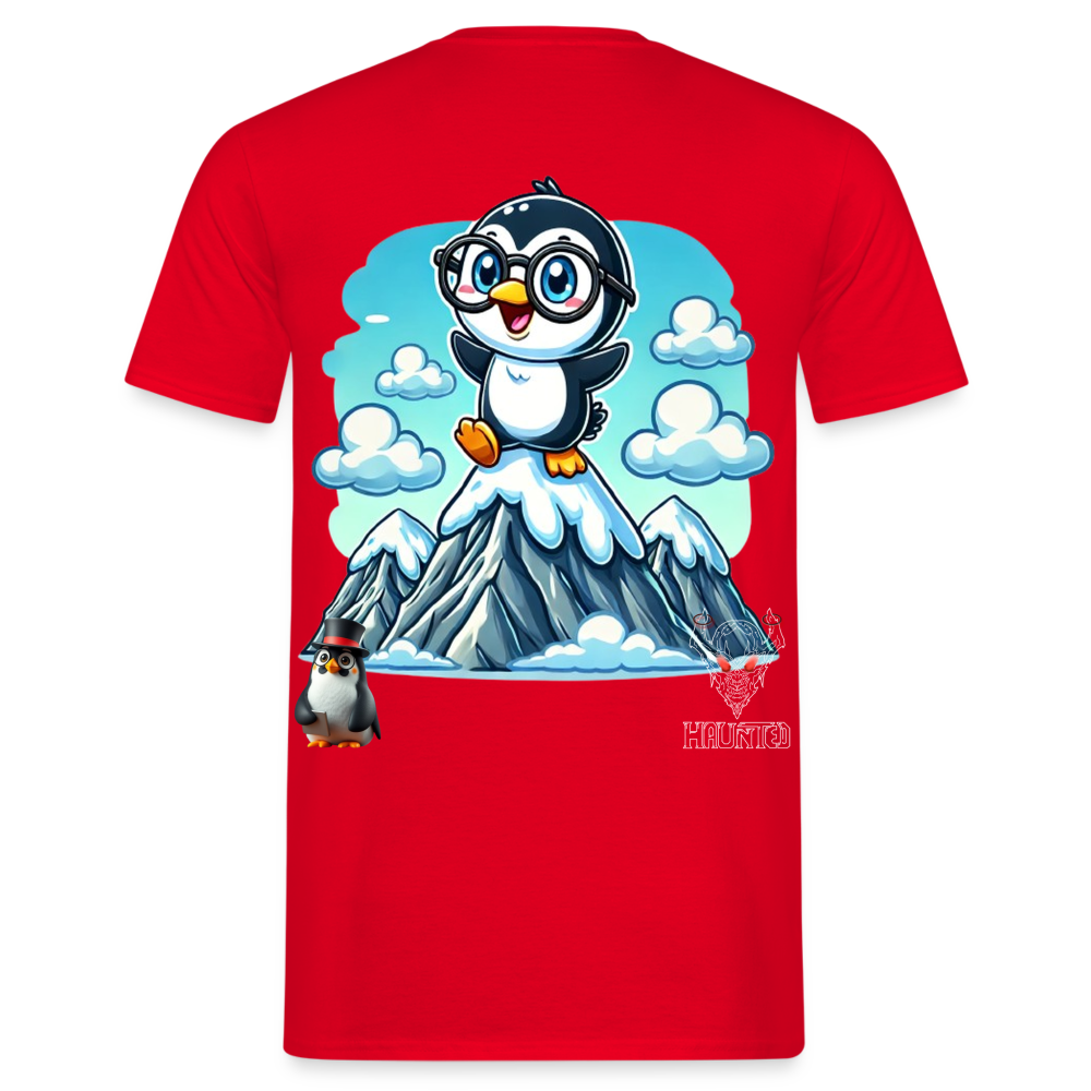 Men T-Shirt KasPenguin on Top - Rot