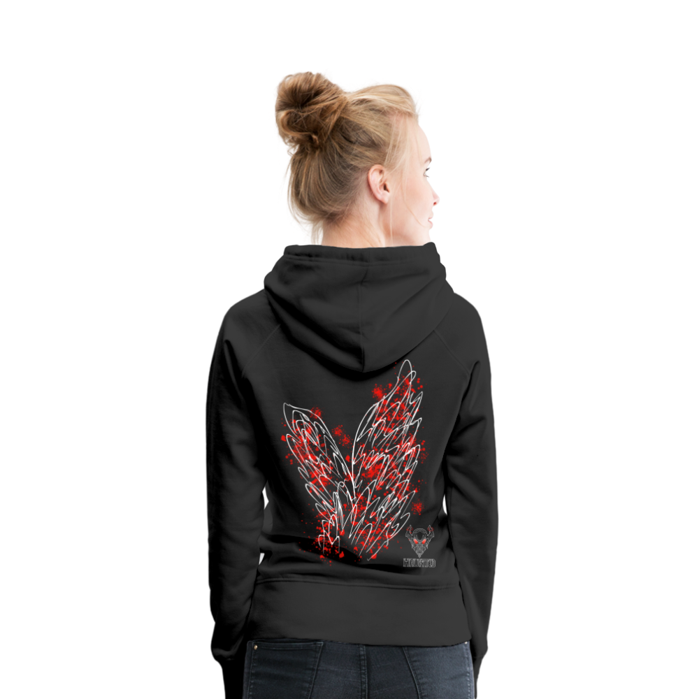 Women Hoodie Red Wings - Schwarz