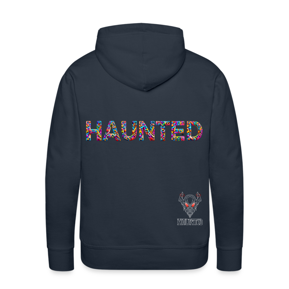 Men Hoodie Haunted Doodle Dreams - Navy