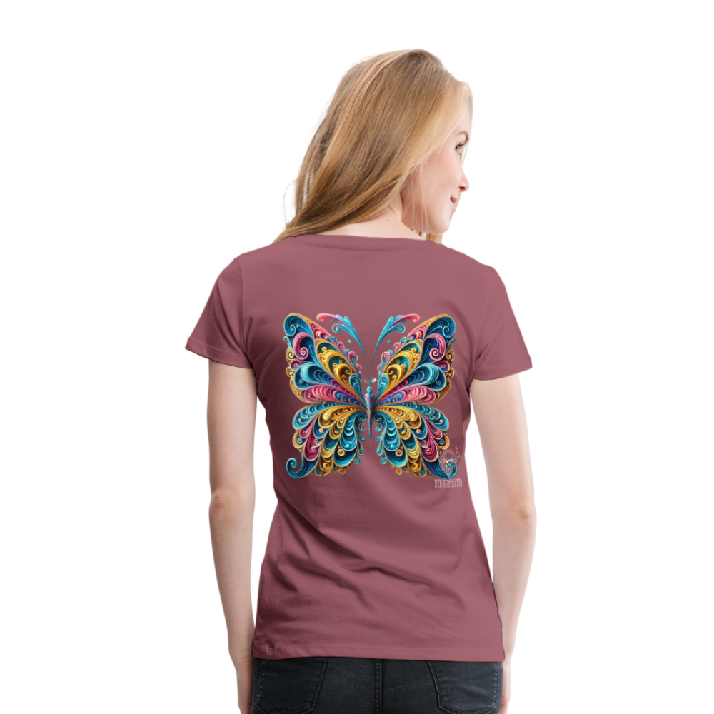 Woman T-Shirt Whimsical Butterfly Harmony - Malve