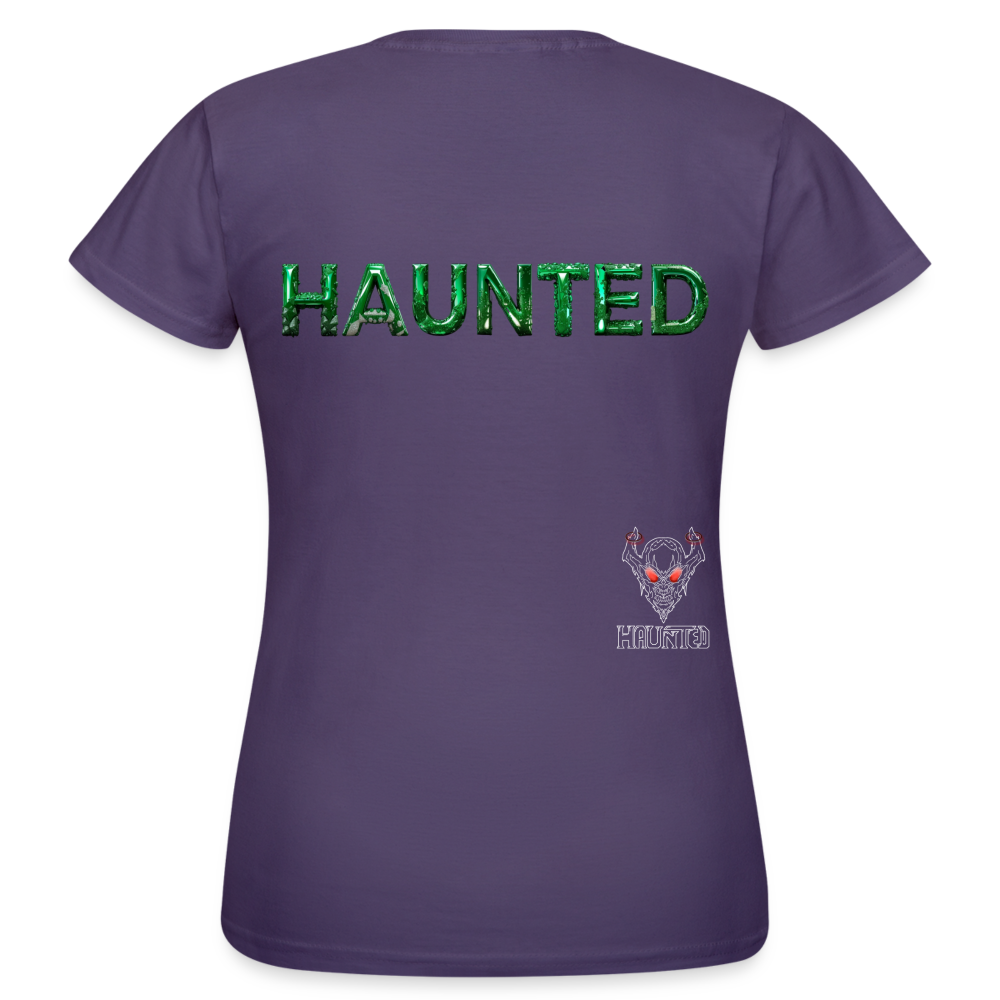 Women T-Shirt Mystic Emerald Dew - Dunkellila