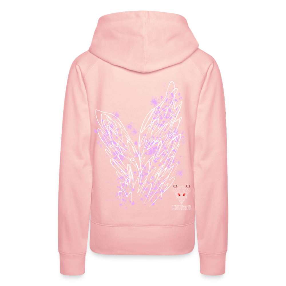 Women Hoodie Light Purple Wings - Kristallrosa