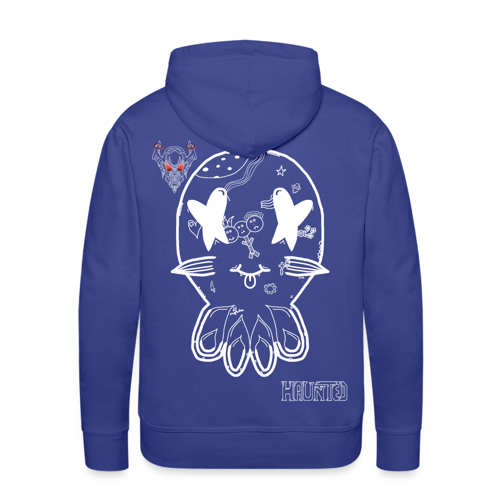 Man Hoodie Ghost Doodle Light - Königsblau
