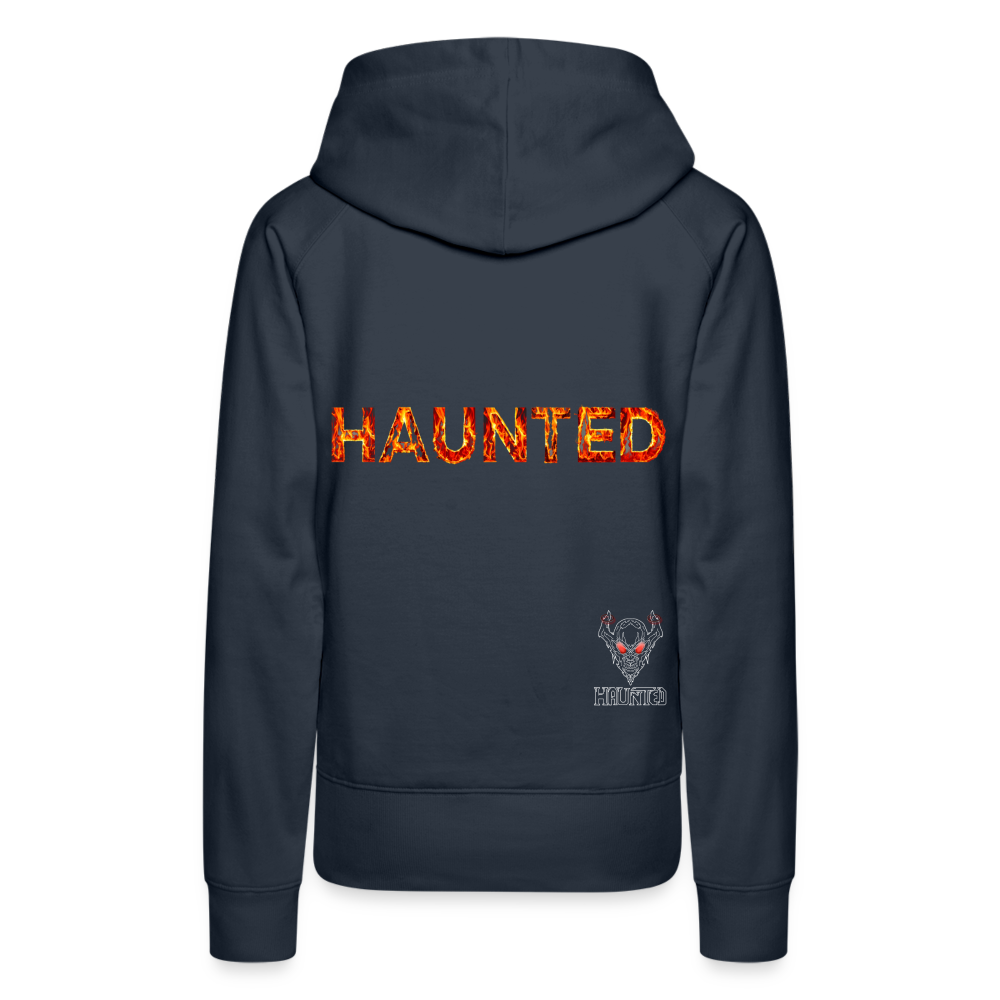 Women Hoodie Blazing Ember Fury - Navy