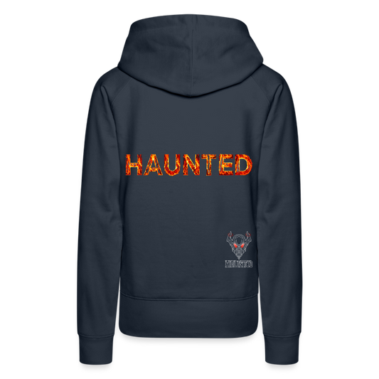 Women Hoodie Blazing Ember Fury - Navy