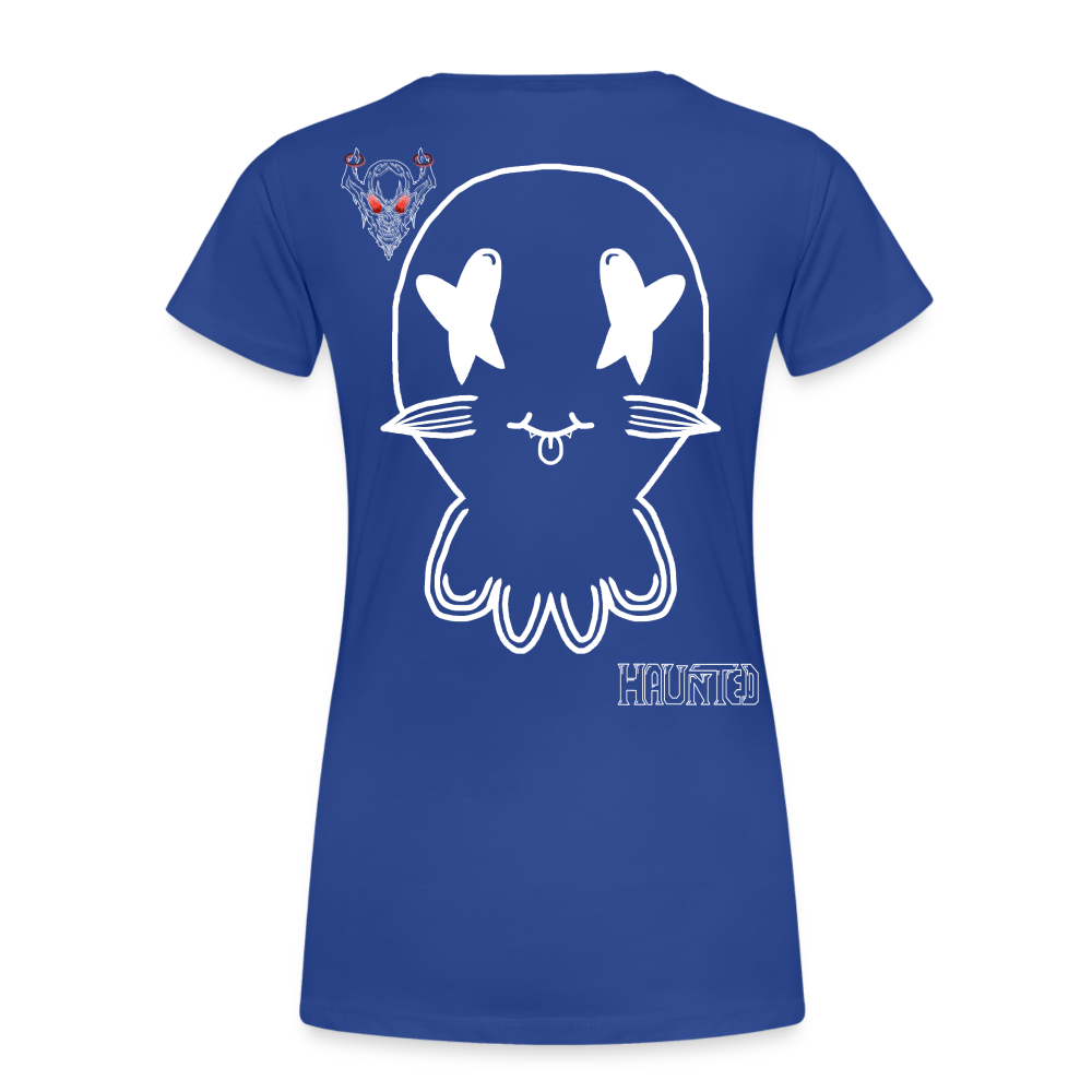 Woman T-Shirt Ghost Doodle Light - Königsblau