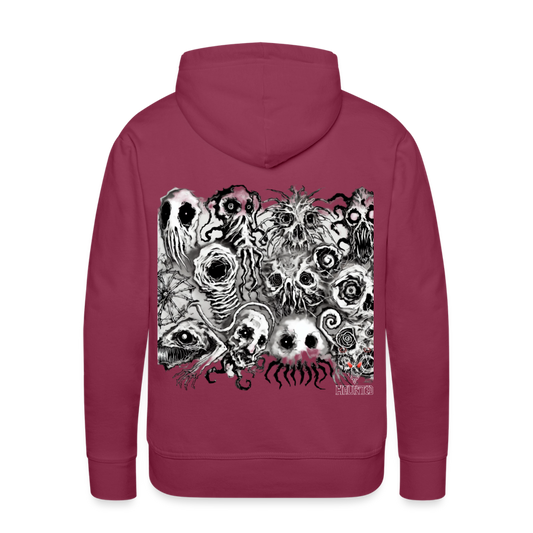 Men Hoodie Nightmare Veil Creatures - Bordeaux