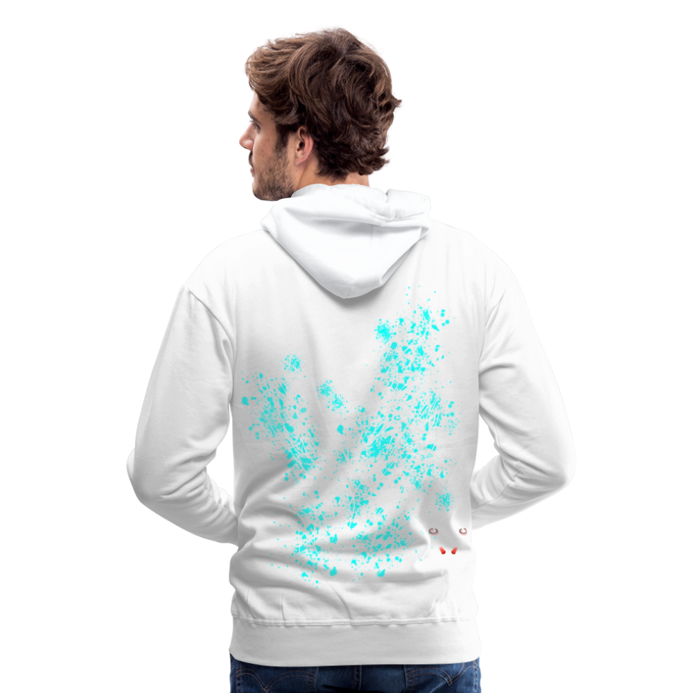 Men Hoodie Aqua Wings - Weiß