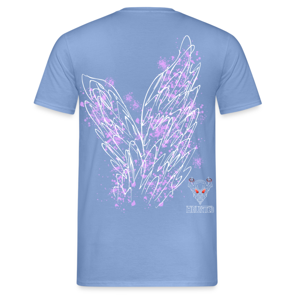 Men T-Shirt Light Purple Wings - carolina blue