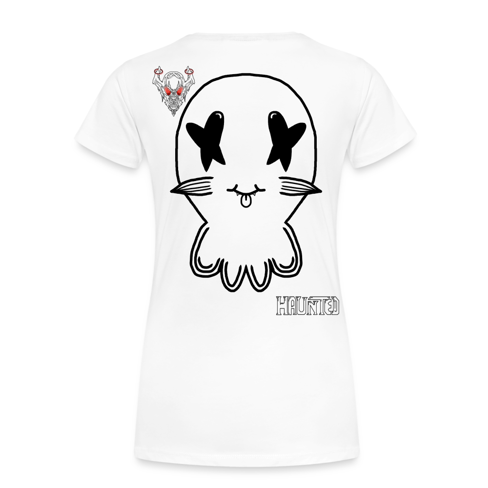 Woman T-Shirt Ghost No Doodle Dark - Weiß