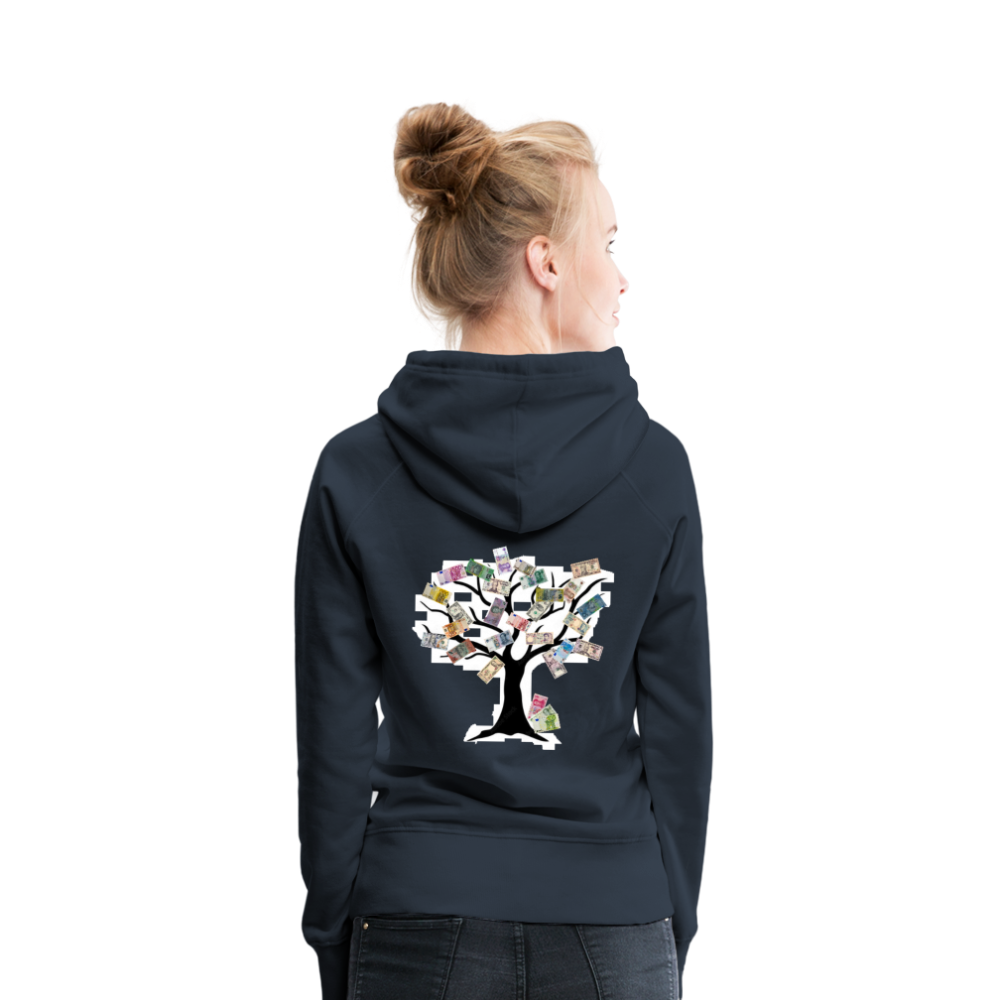 Women Hoodie Money Tree - Navy