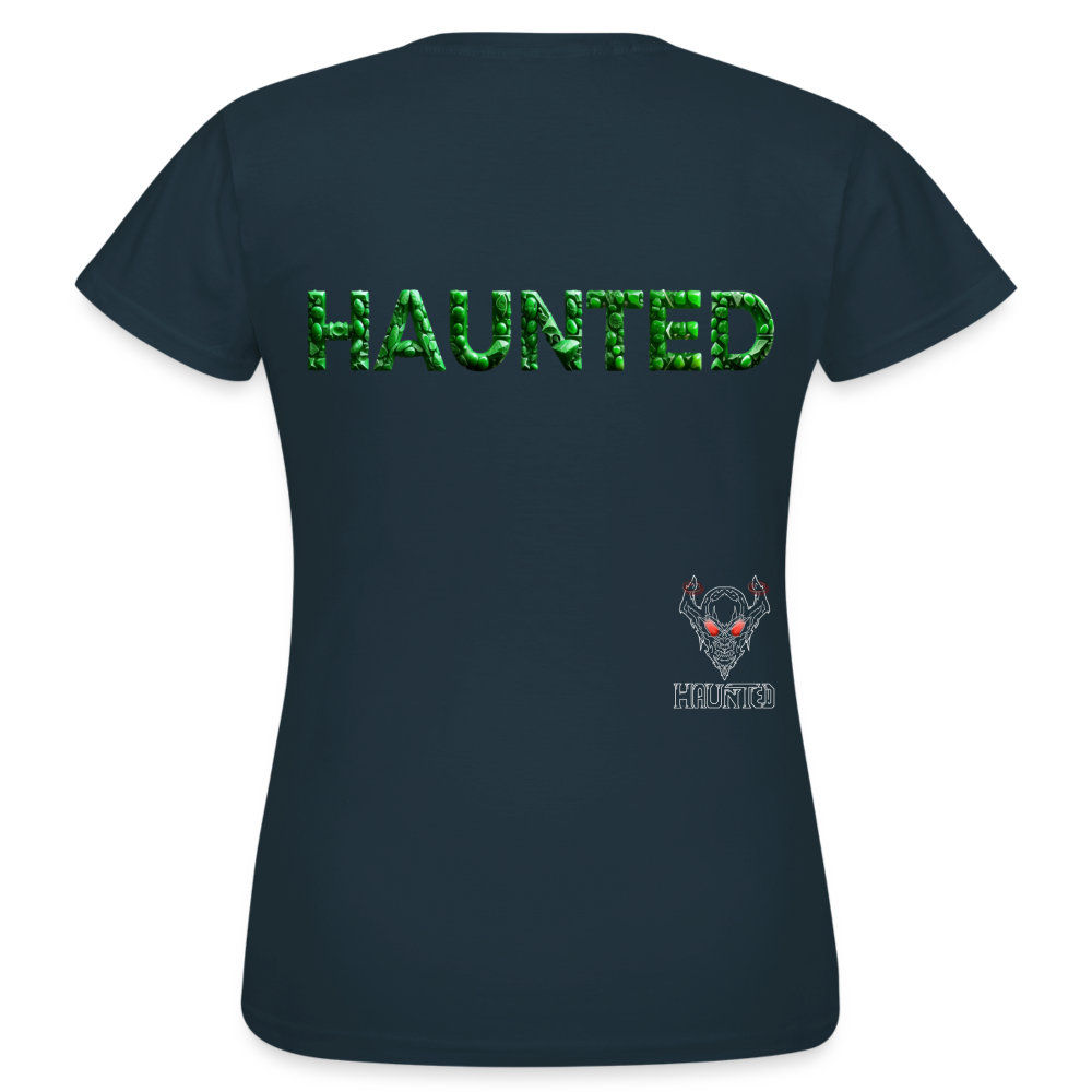 Women T-Shirt Emerald Gem Elixir - Navy