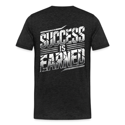 Men T-Shirt Success Is Earned - Anthrazit