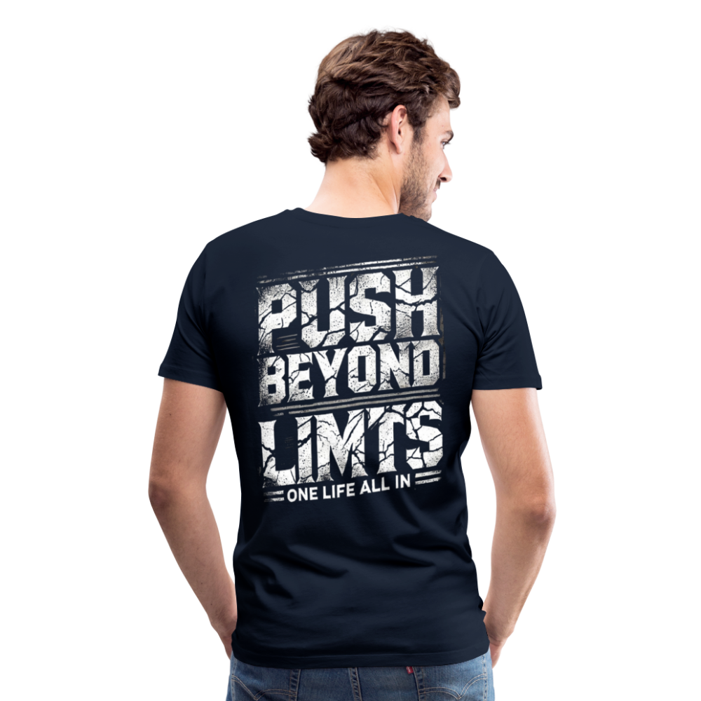 Men T-Shirt Push Beyond Limits - Navy