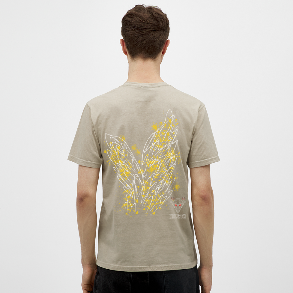 Men T-Shirt Yellow Wings - Sandbeige