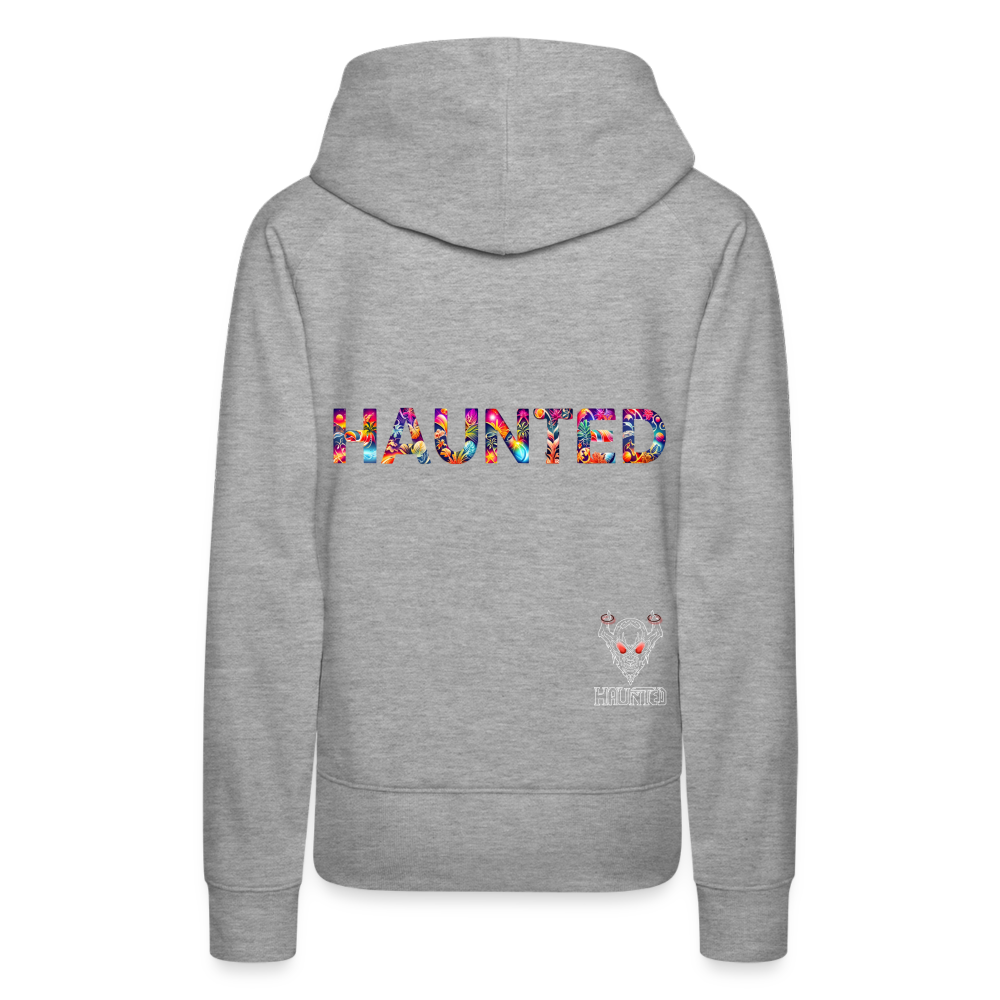 Women Hoodie Tropical Glow Essence - Grau meliert