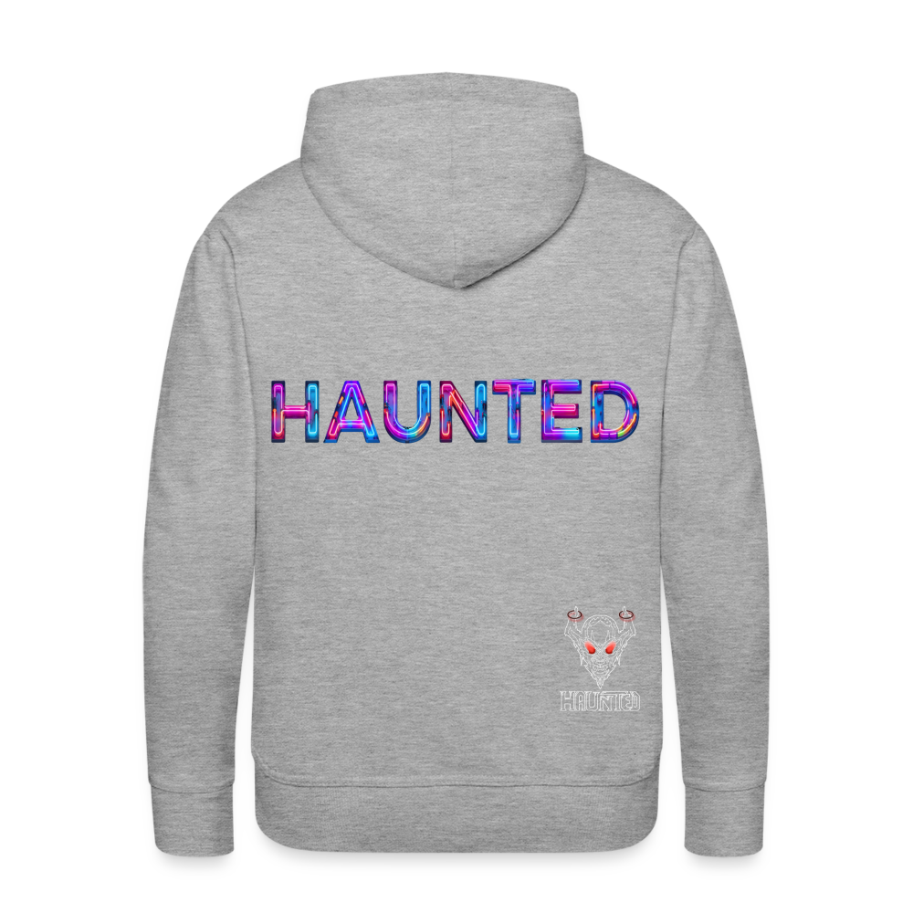 Men Hoodie Neon Pulse Energy - Grau meliert