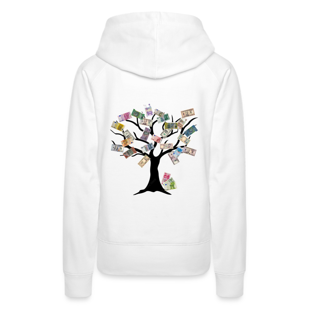 Women Hoodie Money Tree - Weiß