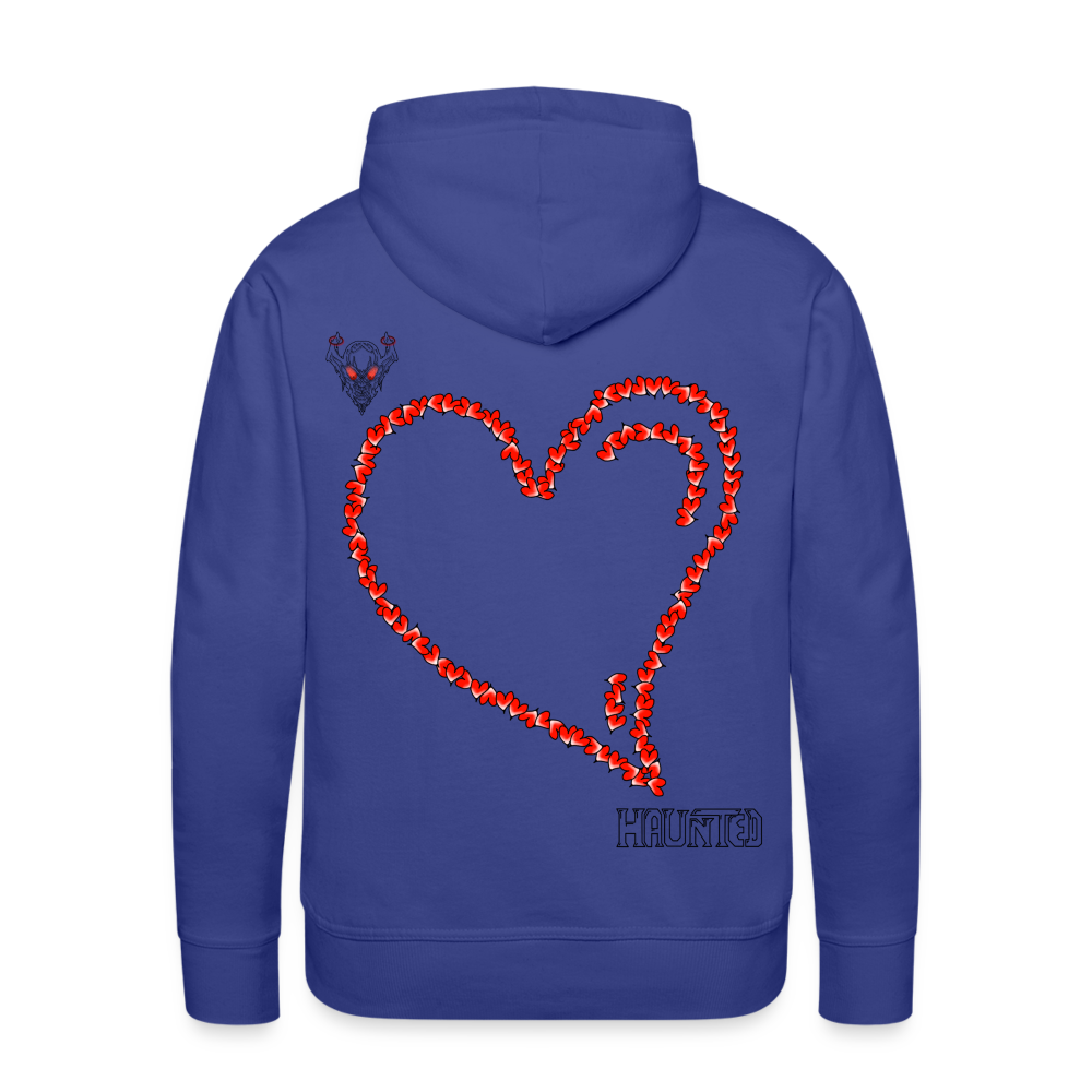 Man Hoodie Hearts Dark - Königsblau