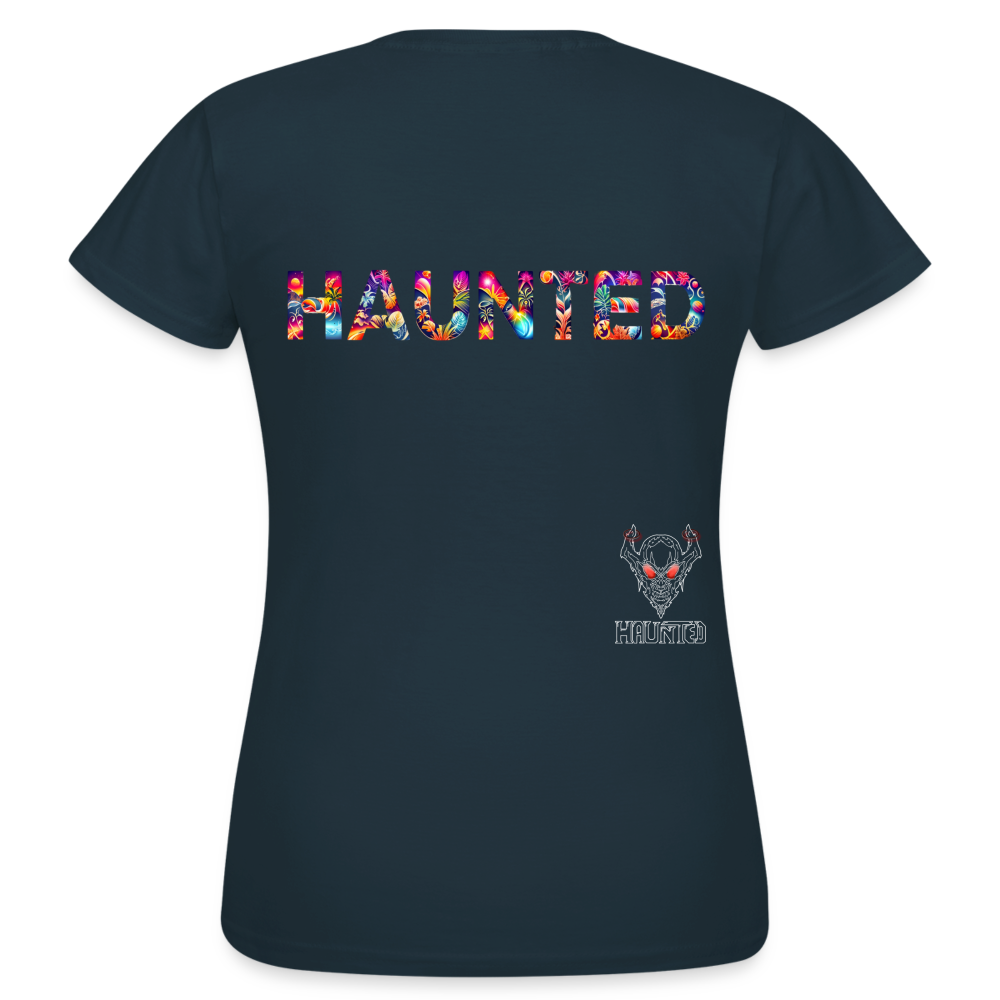 Women T-Shirt Amber Flame Essence - Navy