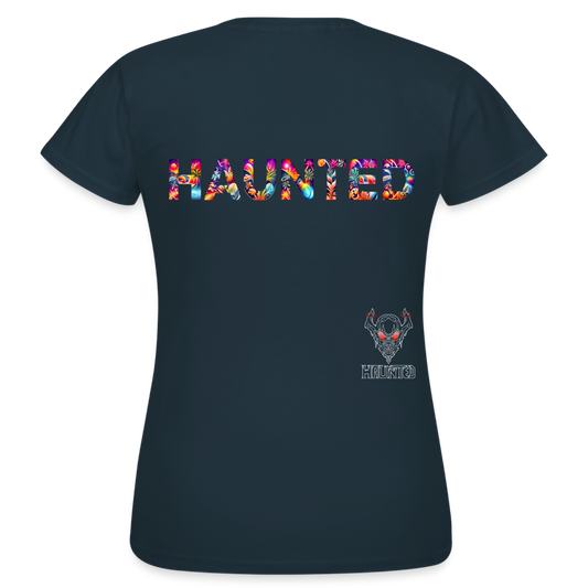 Women T-Shirt Amber Flame Essence - Navy