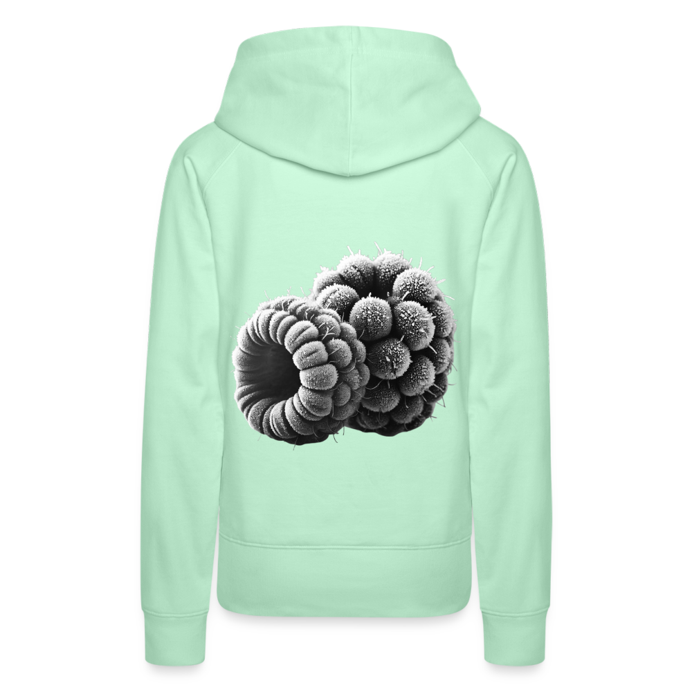 Women Hoodie Frozen Berries - helles Mintgrün