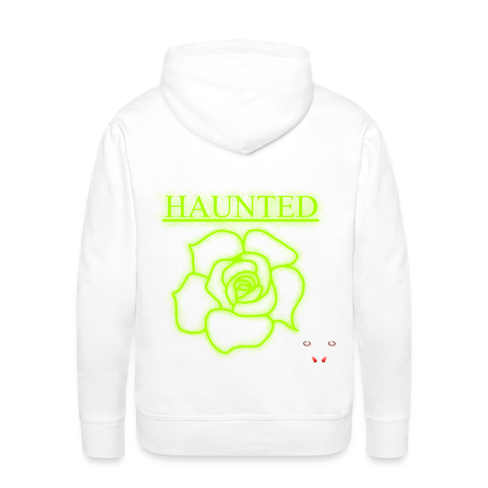 Men Hoodie Poison Neon Rose - Weiß