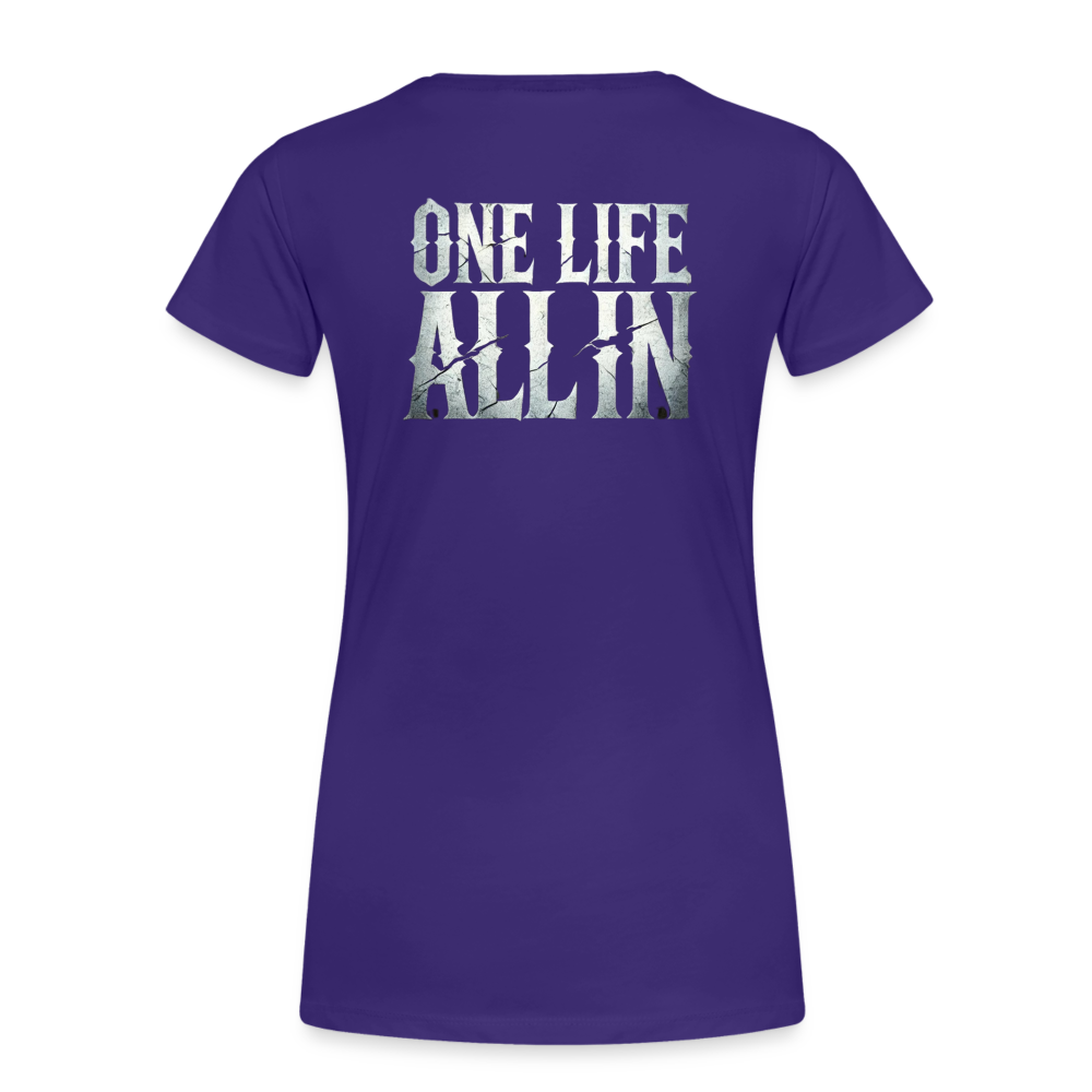 Women T-Shirt One Life All In - Lila