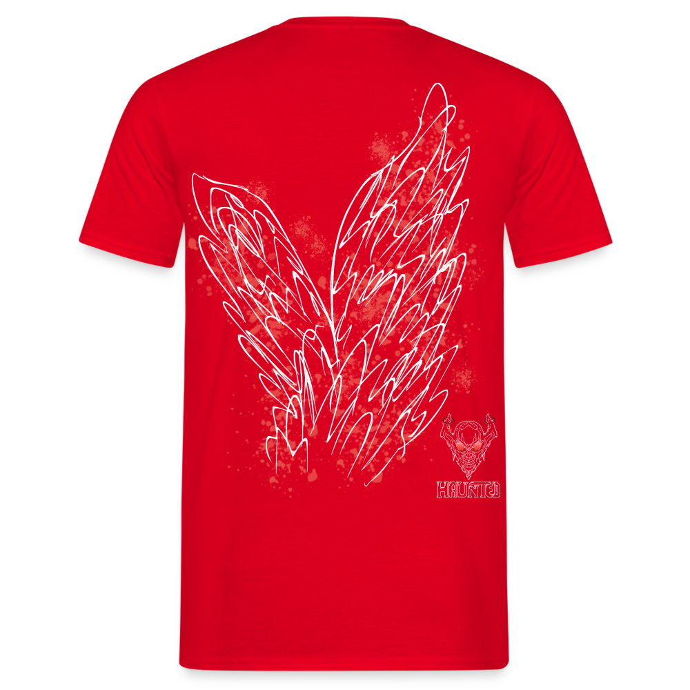 Men T-Shirt Light Red Wings - Rot