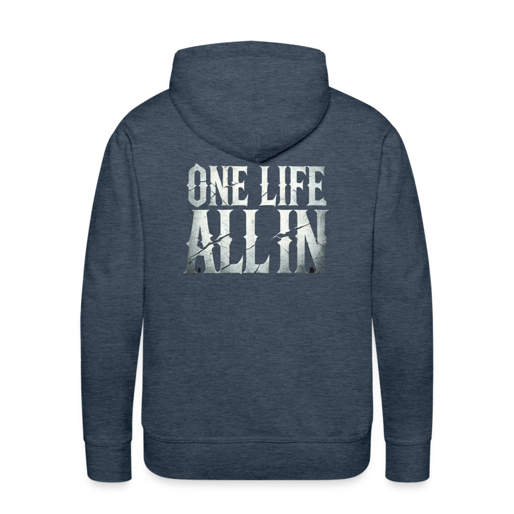 Men Hoodie One Life All In - Jeansblau