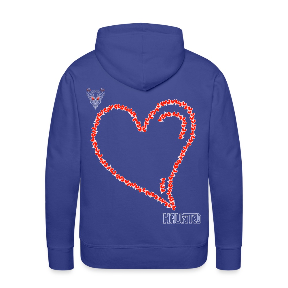 Man Hoodie Hearts Light - Königsblau