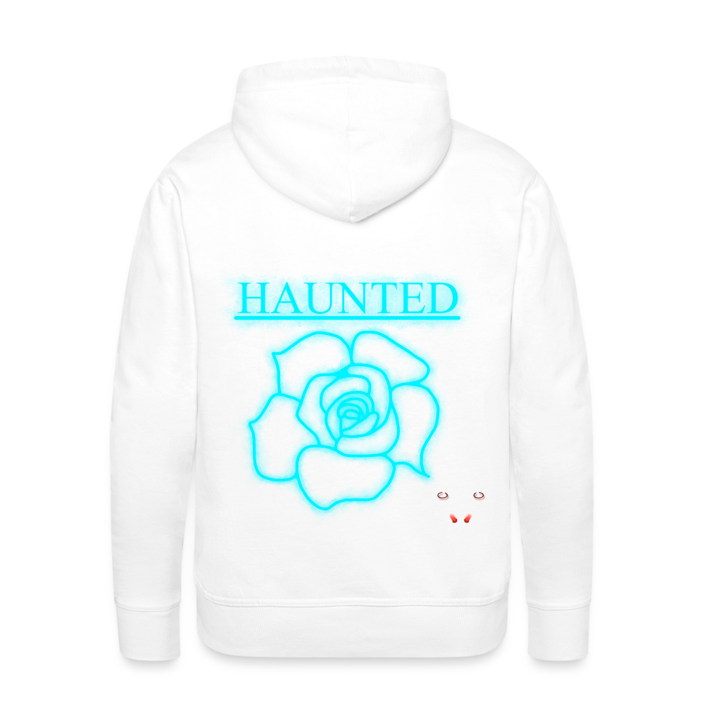 Men Hoodie Original Neon Rose - Weiß