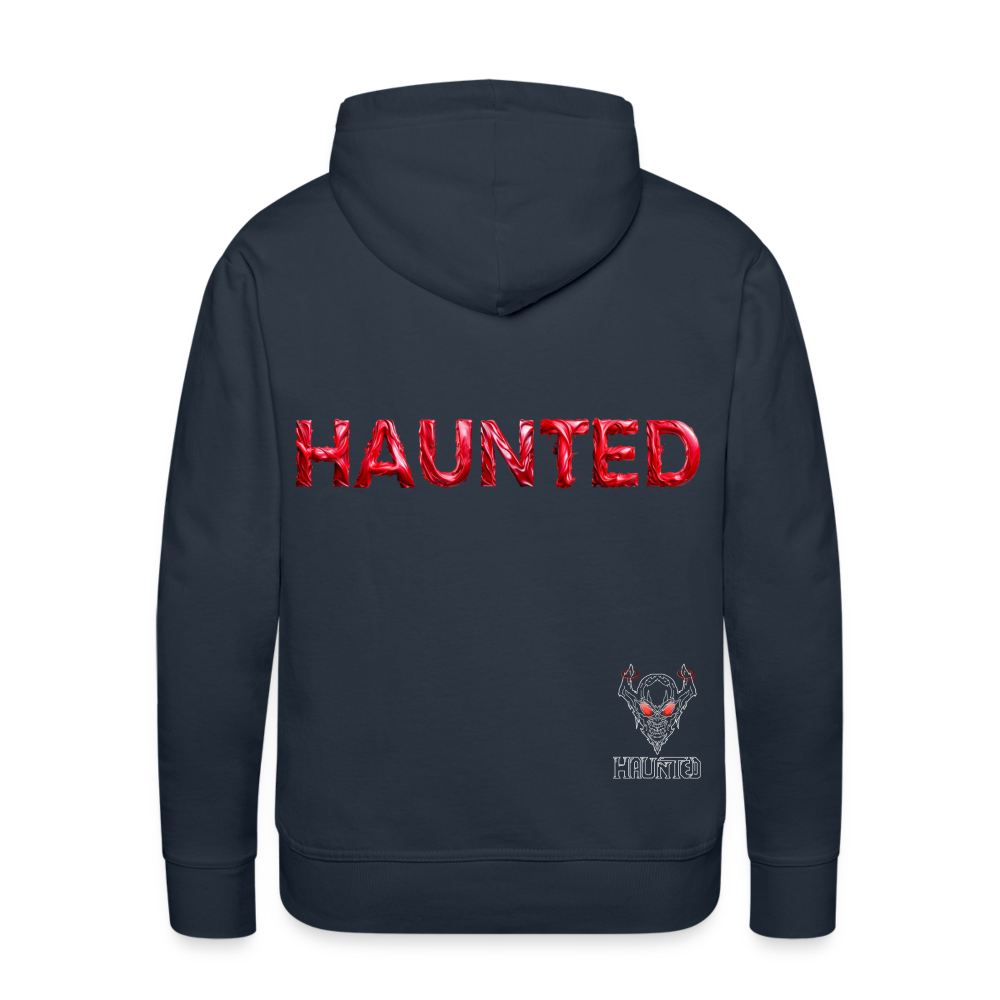 Men Hoodie Crimson Silk Blaze - Navy