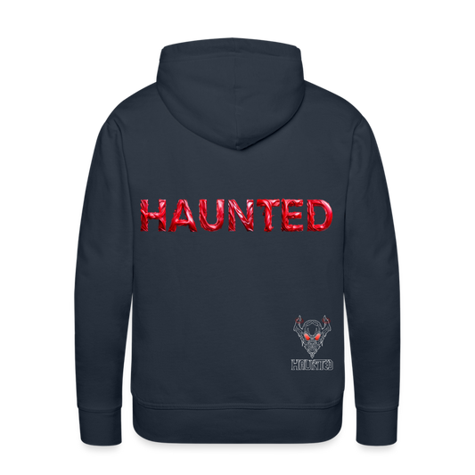 Men Hoodie Crimson Silk Blaze - Navy