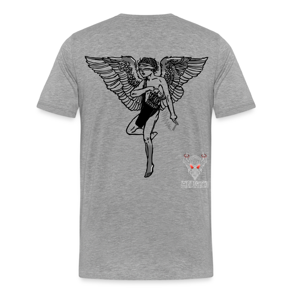 Men T-Shirt Angel - Grau meliert