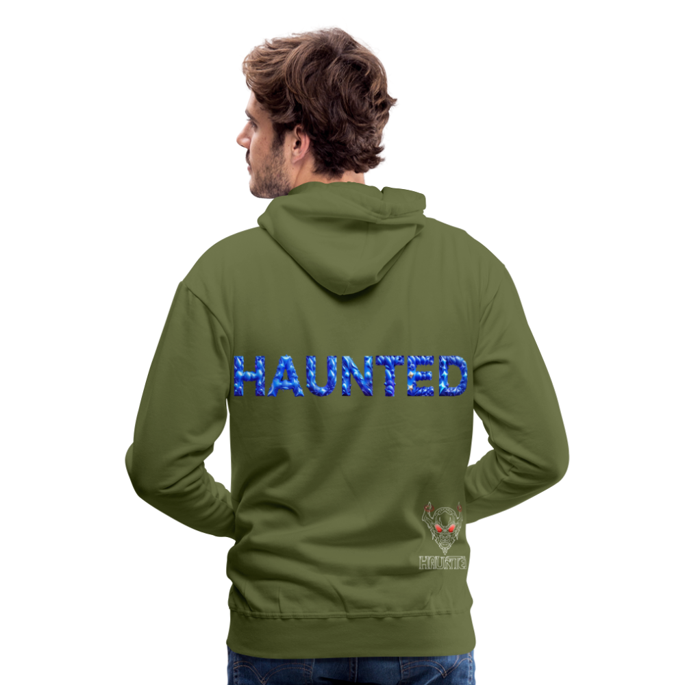 Men Hoodie Sapphire Night Glow - Olivgrün