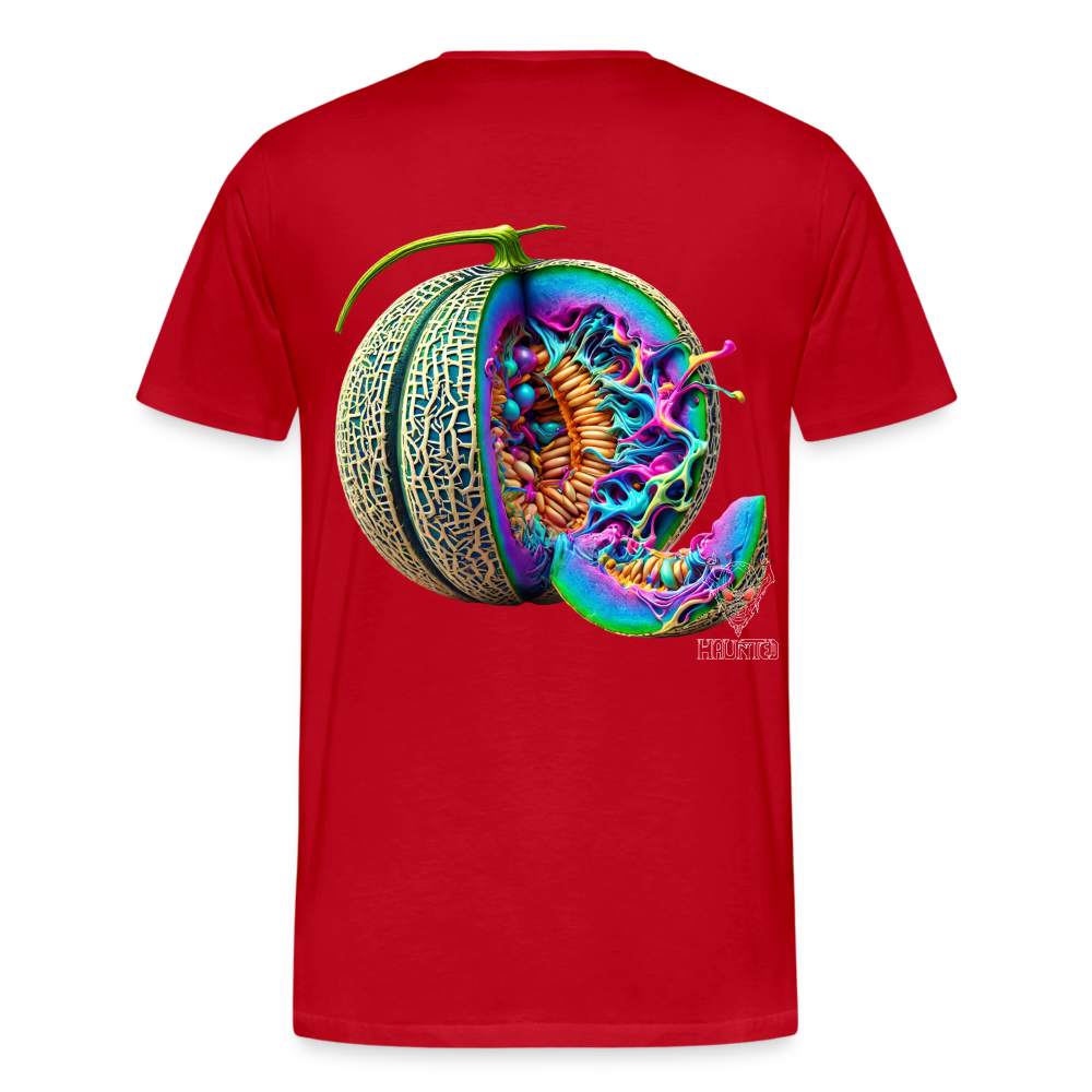 Men T-Shirt Neon Melon Art - Rot