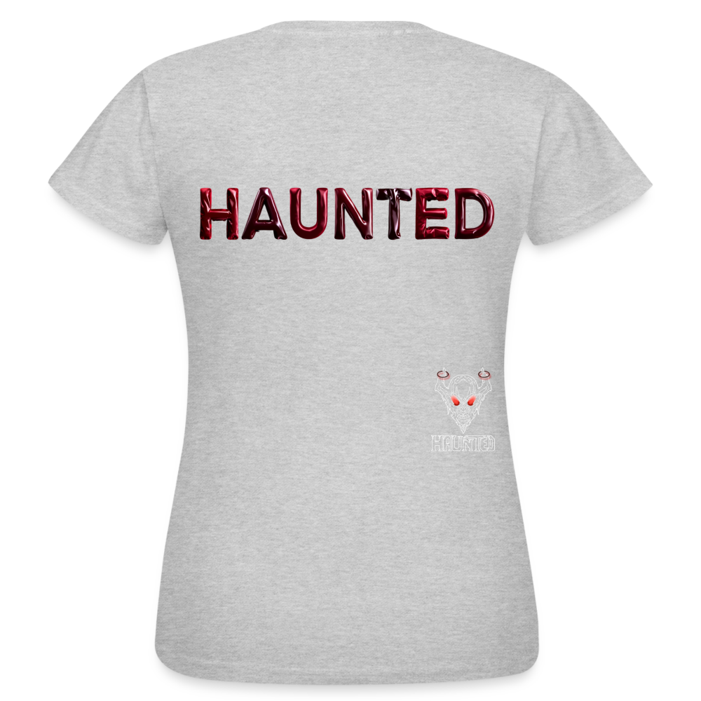 Women T-Shirt Crimson Velvet Glow - Grau meliert