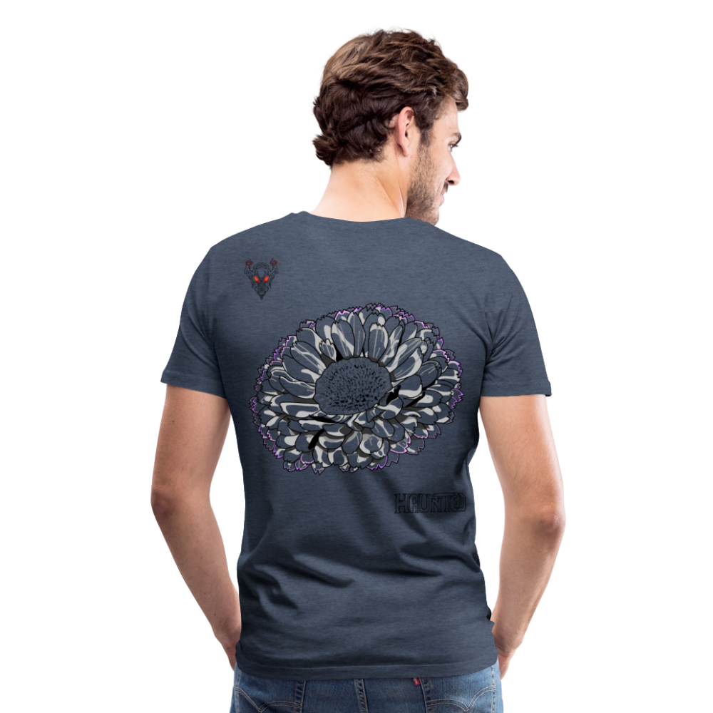 Man T-Shirt Calendula - Blau meliert