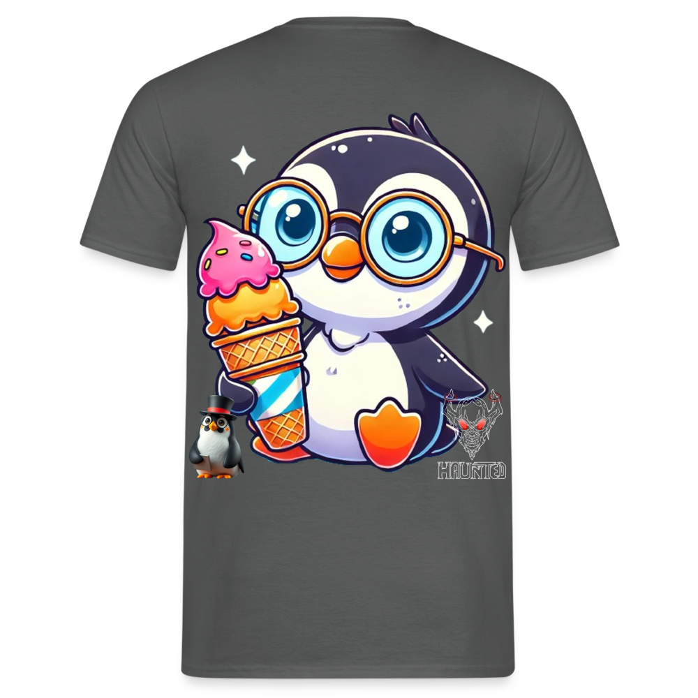 Men T-Shirt KasPenguin with Ice - Anthrazit